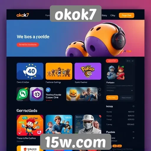 Interface do usuário no site okok7 é intuitiva